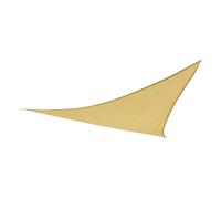 AKTIVE Voile d'Ombrage Triangulaire Beige 360X360X360 cm pour Terrasse, Protection Solaire Extérieure UV50, Polyester 160 g, M², Cordes d'ancrage Incluses, Idéal comme Ombrage Décoratif (61021)