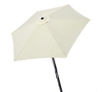 Aktive Aluminium Hexagonal Pole Height Uv Protect Parasol Double Pulley System 270 Cm 38 Mm 240 Cm Beige