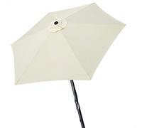 AKTIVE 61123 - Parasol d'Extérieur Hexagonal Coupe-Vent pour Jardin et Terrasse, Hauteur 2,5 M, Cadre en Aluminium, Facile à Plier et à Installer, Protection UV50, Parasols de Terrasse