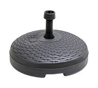 AKTIVE 61130 - Pied de Parasol de Terrasse Extérieur Circulaire Noir, Résistant à l'eau et au Soleil, Il Dispose d'un Réservoir d'eau ou de Sable, Base de Parasol Durable et Stable