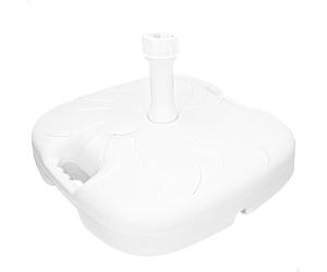 AKTIVE 61140 - Base pour Parasol, Support pour Parasol, Pied pour Parasol, Base Rechargeable Blanche, Dimensions 45 x 29 cm, résistante, Supports pour parasols et parasols