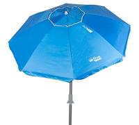 Aktive 210 Cm Antivition Beach With Inclinable Mast Beach Umbrella Bleu