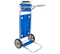 AKTIVE 62283 - Chariot de Plage Pliable Transformable en Table 2 en 1, Dimensions 50,5 X 45,5 X 104,5 cm, Poids Maximal 30 kg, Housse de Transport Polyvalente pour la Plage, le Camping, les Événements