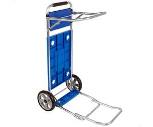 AKTIVE 62284 - Chariot de Plage Pliable Transformable en Table 2 en 1, Dimensions 50 X 78,5 X 105 cm, Poids Maximal 30 kg, Housse de Transport Polyvalente pour la Plage, Le Camping, Les Événements