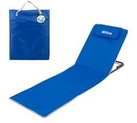 AKTIVE 62639 - Tapis de Plage avec Dossier, Dimensions 48X131X42, 49, 55cm, Dossier de Plage Pliable avec Sac de Transport et Poignée Intégrée, Coussin de Plage Rembourré, 2 Positions