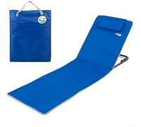 AKTIVE 62639 - Tapis de Plage avec Dossier, Dimensions 48X131X42, 49, 55cm, Dossier de Plage Pliable avec Sac de Transport et Poignée Intégrée, Coussin de Plage Rembourré, 2 Positions