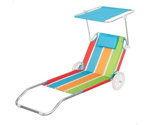 Aktive 62682 Chaise Longue Pour Chariot De Plage 52x117x62 Cm