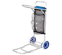 Aktive 62683 Folding Beach Cart With Large Wheels 47x75x104 Cm Argenté