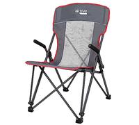 AKTIVE 63029 Chaise de Camping Pliante Anti-basculement avec accoudoirs, Dimensions 59 x 68 x 97 cm, Stable et Portable, avec Filet, Accessoires de Camping, chaises Pliantes