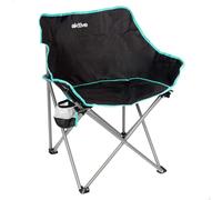 AKTIVE 63125 Chaise Pliante de Camping avec Dessous de Verre, Structure en Acier résistant, légère et Facile à Transporter, avec Sac de Transport, idéale pour Le Camping, la Plage et la Montagne