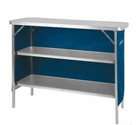 AKTIVE Armoire de Camping en Tissu, Structure Pliable et Amovible, avec Sac de Transport, Dimensions 110x38x88 cm, Meubles auxiliaires de Cuisine d'extérieur, Armoires, Rangements d'extérieur (63090)