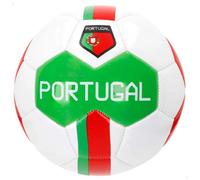 AKTIVE Ballon de Football Portugal, Taille 5, matériau PVC 2,7 mm, 410 g, Design Officiel, Couleurs Vert, Blanc et Rouge, Coutures renforcées, idéal pour l'entraînement et Les matchs (54317)