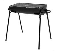 AKTIVE Barbecue portable à charbon, 91 x 33 x 71 cm, noir mat, grille en acier inoxydable, surface large, structure métallique, 4