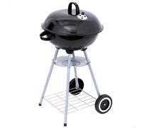 Aktive Barbecue portable D46 - 46 cm charbon de bois, rond, double grille, noir