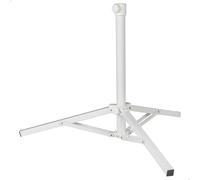 AKTIVE Base de parasol, couleur blanche, 3 pieds métalliques, ouvert 100 x 100 x 83 cm, fermé 10 x 10 x 68 cm, mât Ø25-32 mm, parasol pliable, pied parasol (61157)