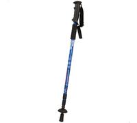 AKTIVE Bâton de randonnée extensible, Aluminium léger antichoc avec système antichoc, Poignée ergonomique avec dragonne réglable, Pointe rosette, Couleurs aléatoires rouge ou bleu (52780)