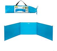 AKTIVE Brise-Vent de Plage Pliable 200X75, 85 cm, Tissu Imperméable, Protection UV30, Comprend des Tiges Métalliques et Un Sac de Transport, Montage Facile, Idéal pour Le Camping