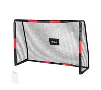 AKTIVE But de Football en Acier, Structure démontable, Montage Facile, 180x120x60 cm, avec Filet en Polyester, Comprend 5 piquets de Fixation, Solide et léger, pour l'entraînement (54303)