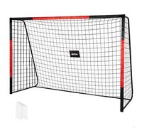 AKTIVE But de football en acier, structure amovible, facile à monter, avec filet en polyester, comprend 6 piquets pour la fixation, résistant et léger, idéal pour l'entraînement