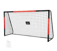 AKTIVE But de Football en Acier, Structure démontable, Montage Facile, 300x90x160 cm, avec Filet en Polyester, Comprend 7 piquets de Fixation, Solide et léger, pour l'entraînement (54307)