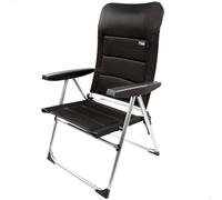 AKTIVE Chaise Pliante Rembourrée Haut de Gamme, Noir, pour Terrasse, Balcon, Patio ou Jardin, Dimensions 49X59X105 cm, Matériau Aluminium et 100% Polyester, Anti-Basculement