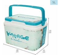Aktive Classic 5l Glacière portable rigide Transparent 28x21x19 cm Transparent 28x21x19 cm