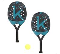 AKTIVE Ensemble de Raquettes de Padel de Plage avec Ballon et Sac de Transport, Design perforé, légères et résistantes, idéal pour l'extérieur (62058)