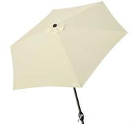 Aktive Garden - Grand Parasol de Jardin Actif de 300 cm - avec manivelle - Parasol Hexagonal - Mât en Aluminium - Crème
