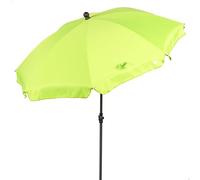 AKTIVE Grand Parasol de Plage, 200 cm, Couleur Verte, Mât en Acier, Inclinaison et Hauteur Réglables, Tissu Polyester, Protection UV30, Grands Parasols