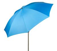 AKTIVE Grand Parasol de Plage, 220 cm, Couleur Bleu, Mât en Acier, Inclinaison et Hauteur Réglables, Tissu Polyester, Protection UV50, Grands Parasols, Y Compris Sac de Transport avec Poignée (62336)