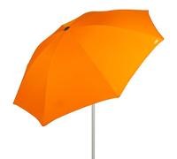AKTIVE Grand Parasol de Plage, 220 cm, Couleur Orange, Mât en Acier, Inclinaison et Hauteur Réglables, Tissu Polyester, Protection UV50, Grands Parasols