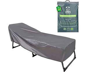AKTIVE Housse de Protection pour Bain de Soleil de Jardin 200X75X45 cm, Rectangulaire Imperméable, Polyester 100 g, M², Protection Contre la Pluie et la Poussière, Fermeture Réglable