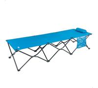 AKTIVE Lit de Camping Pliable avec Coussin Amovible, Lit de Camp Portable avec Cadre en Acier et Tissu Respirant, Idéal pour la Plage, Le Jardin, la Montagne ou Les Siestes en Plein Air