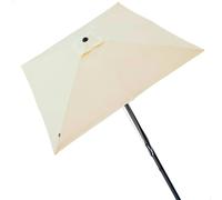 Aktive Parasol aluminium carré 270x270 cm – mât 48 mm – hauteur 260 cm – protection UV – beige