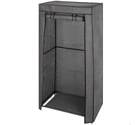 AKTIVE Max Home Armoire en Tissu, 70x44x148 cm, Poids supporté 10 kg, Tringle, Housse Enroulable, Housse Textile Amovible Grise, Mobilier de Camping, Séjour temporaire (18802)