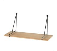 AKTIVE Max Home Etagère Murale, 40 cm, Charge maximale 5 kg, avec Supports métalliques triangulaires, Flottante, Effet Bois, Décoration, Salon, Salle à Manger, Cuisine, Salle de Bain (18489)