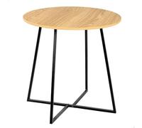 AKTIVE Max Home Table d'appoint en Bois, 40 x 40 cm, Poids Maximum supporté 5 kg, Structure métallique Noire, Pieds en Croix, décoration Salon, Salle à Manger, Cuisine (18505)
