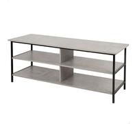 AKTIVE Max Home Table d'appoint TV, 110x40x45 cm, Charge maximale 30 kg, Effet béton, Structure métallique Noire, pour Salon, Salle à Manger, Chambre à Coucher, Chambre