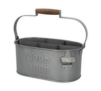 AKTIVE Panier 6 bouteilles avec décapsuleur design vieilli (79014)