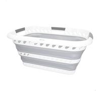 AKTIVE Panier Pliable de 40 Litres, Format Rectangulaire, 61X43X28 cm, Pliage Compact, Sans Bpa, Boîte de Rangement Portable, Panier à Linge Pliable, pour la Maison