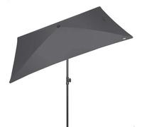 Aktive Parasol de balcon rectangulaire toile polyester 200 x 125 cm 62350 Inclinable UV30 Anthracite