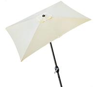 Parasol De Jardin Rectangulaire Aktive - Mât Aluminium - Couleur Crème Multicolore