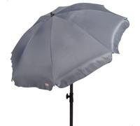 AKTIVE Parasol gris foncé, 200 cm, UV50, housse incluse (62477)