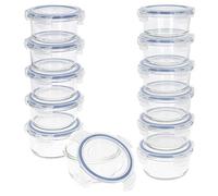 AKTIVE Récipients Alimentaires hermétiques, Verre, 13 x 7 cm (420 ML) - Lot de 12