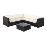 AKTIVE Set Meubles de Terrasse Canapé d'angle modulaire avec table, Large, 61072