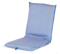 AKTIVE Siège de Plage Pliable 40 x 48 x 56 cm, Multi-Positions, Rayures Marines (62536)