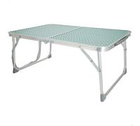 AKTIVE Table Basse Pliante 60 x 40 x 25 cm, Couleur Menthe, Cadre en Aluminium, supporte 30 kg, poignée de Transport, Camping, Plage et Table de Jardin (63191)