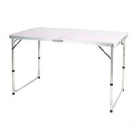 Aktive 63088 Height Adjustable Folding Camping Table Argenté 120x60x54/60/70 cm