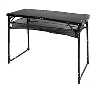 Aktive 63089 Height Adjustable Folding Camping Table Argenté 120 x 60 x 60/70 cm