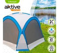 Aktive Tente de camping avec moustiquaire – Blanc
